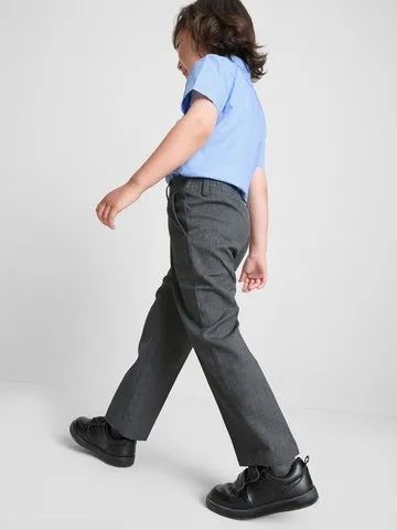 3-7yrs | 2pk Unisex Cotton Blend Short Sleeve School Shirts
