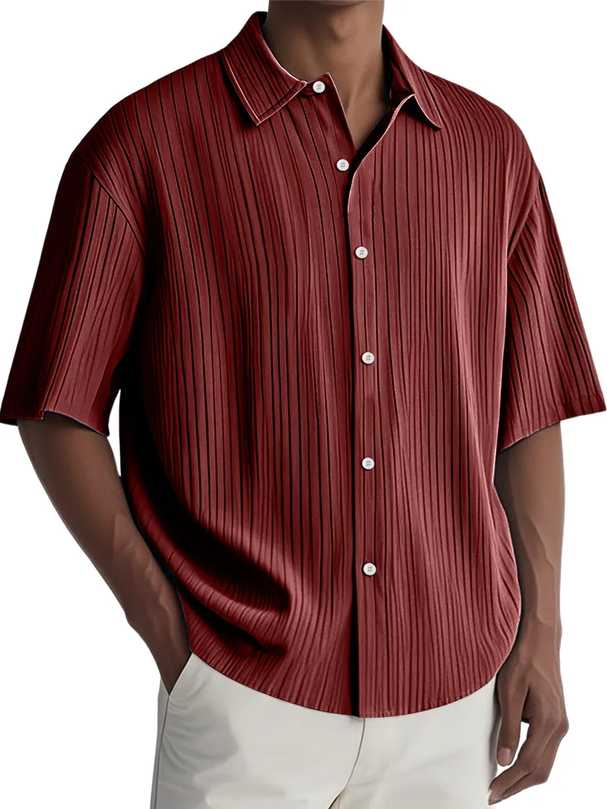 Clean Cut Short Sleeve Button Front Shirt