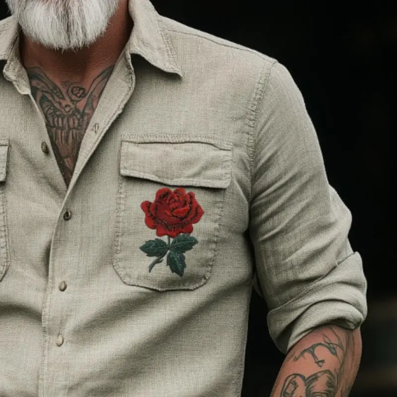 Utility Pocket Embroidered Shirt