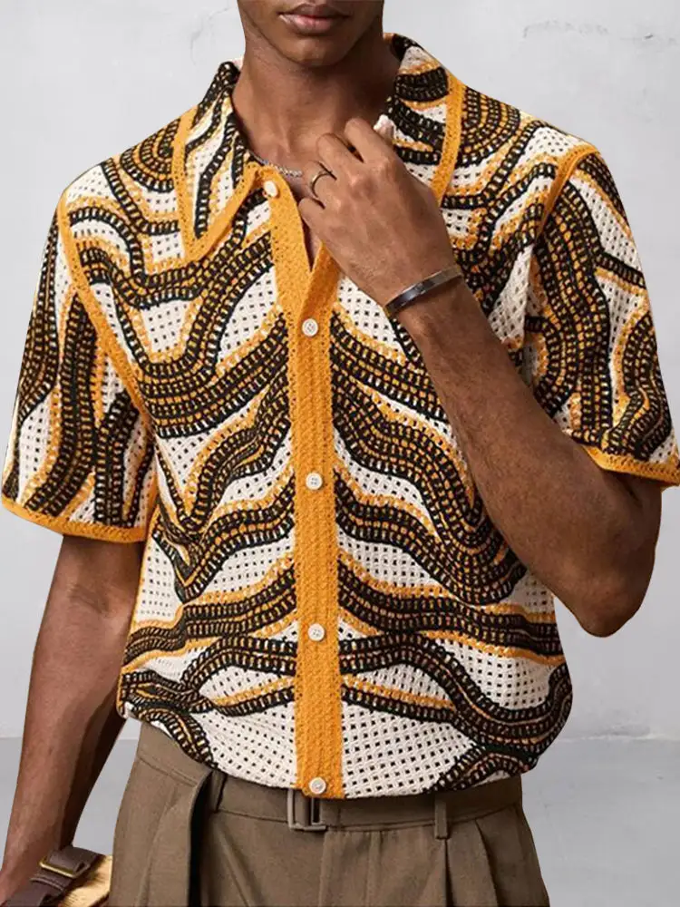 Open Stitch Utility Pocket Shirt