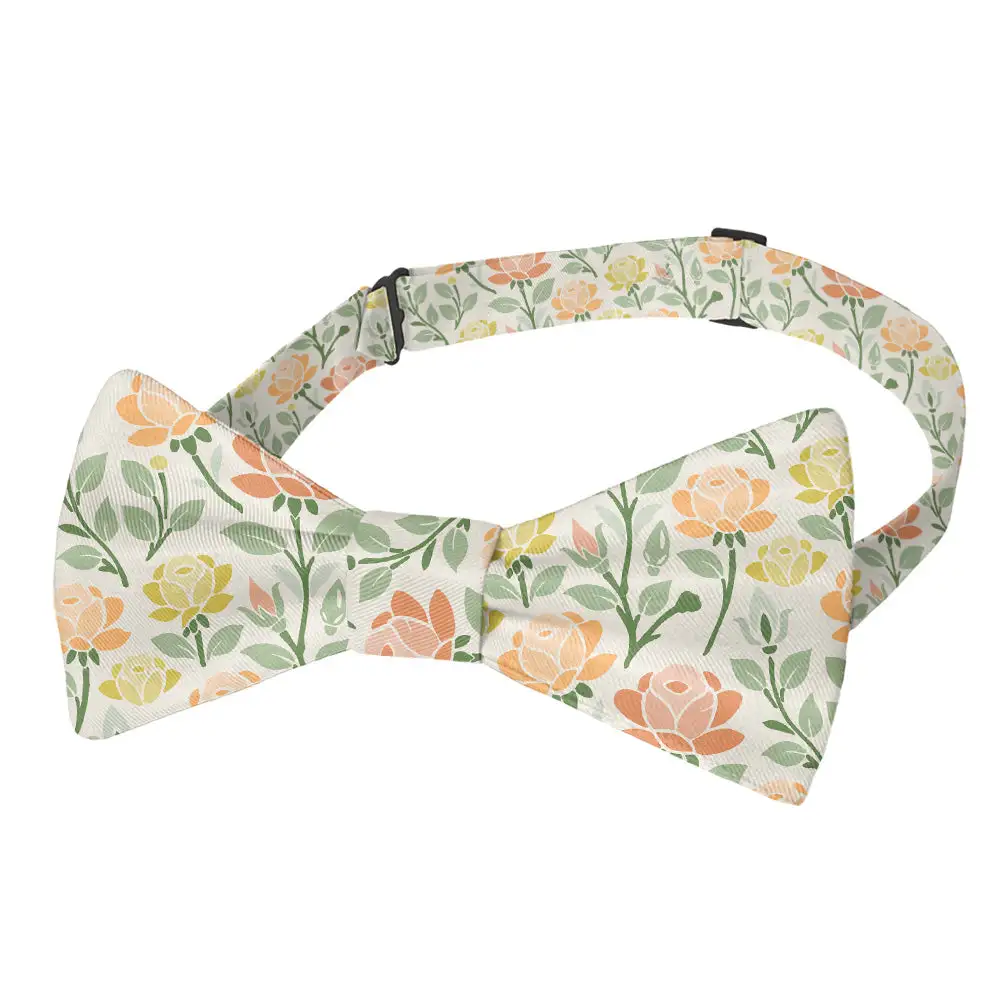 Midsummer Rose Pattern Bow Tie