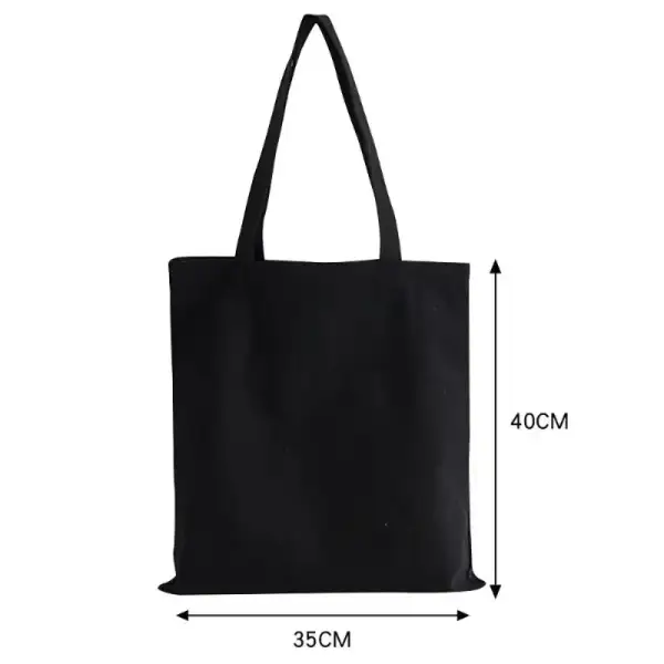 Bohemian Canvas: Flower-Pattern Shopper Tote Bag