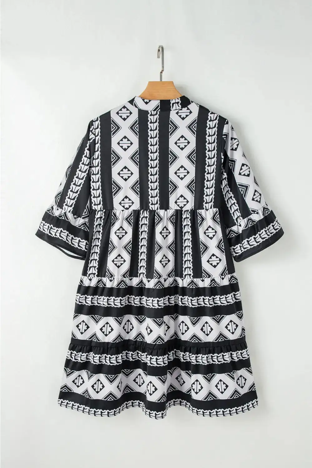 Tie Detail Tiered Dress