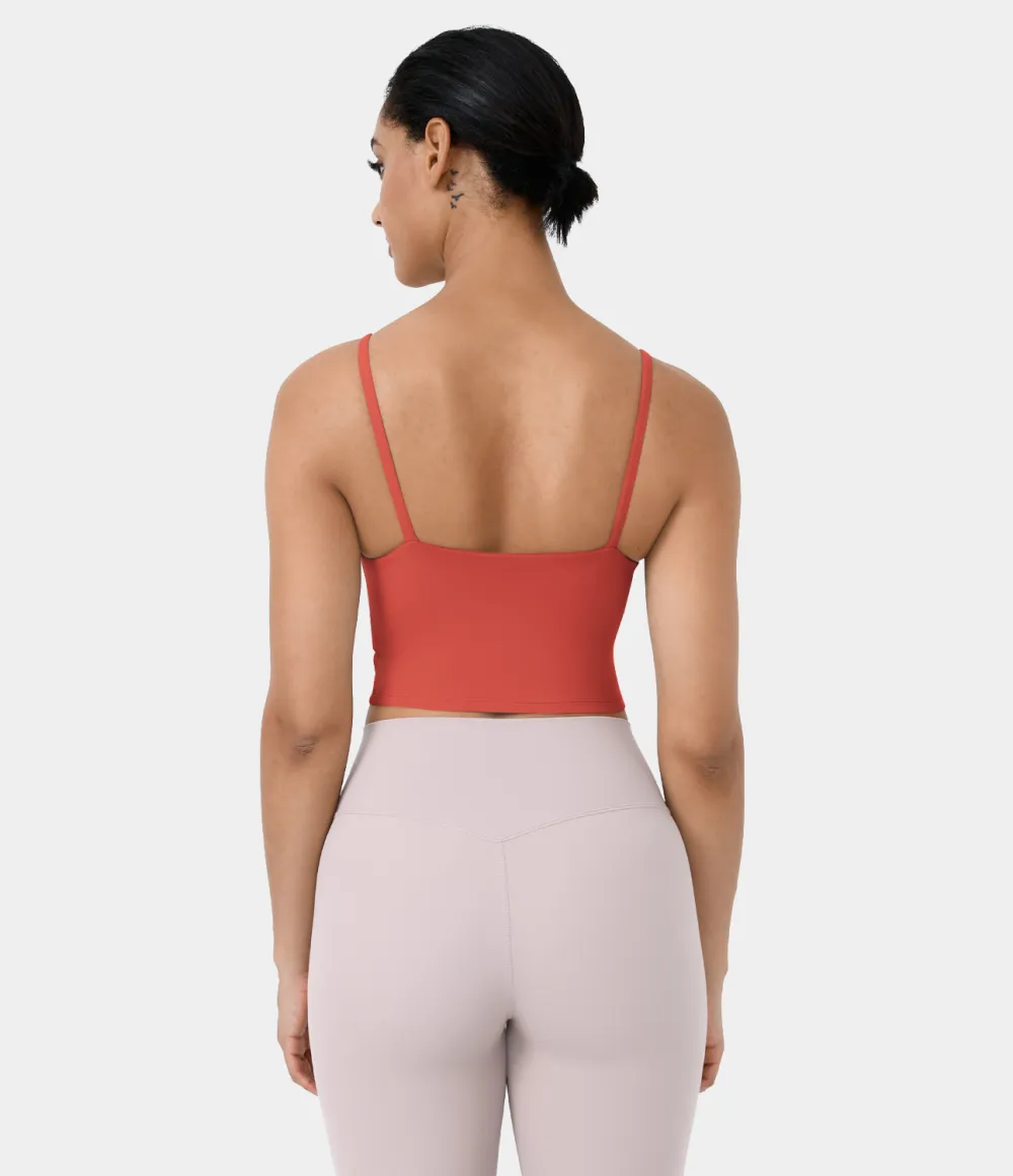 Basic Padded Workout Cropped Tank Top