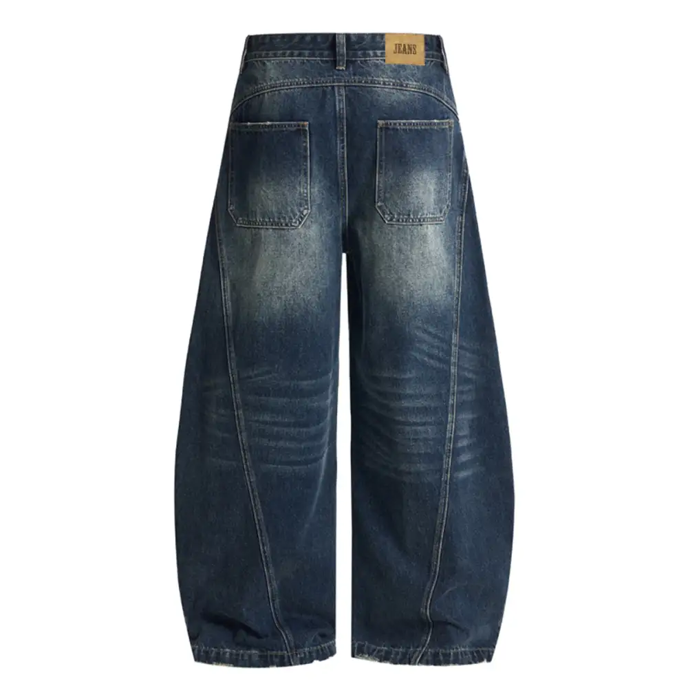 Relaxed Patchwork Denim Jeans