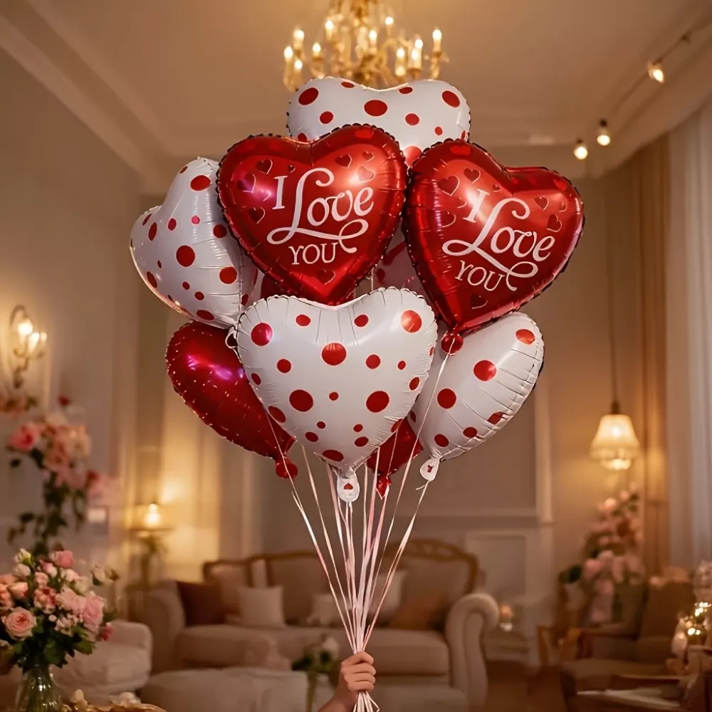Polka Dot Heart Balloon