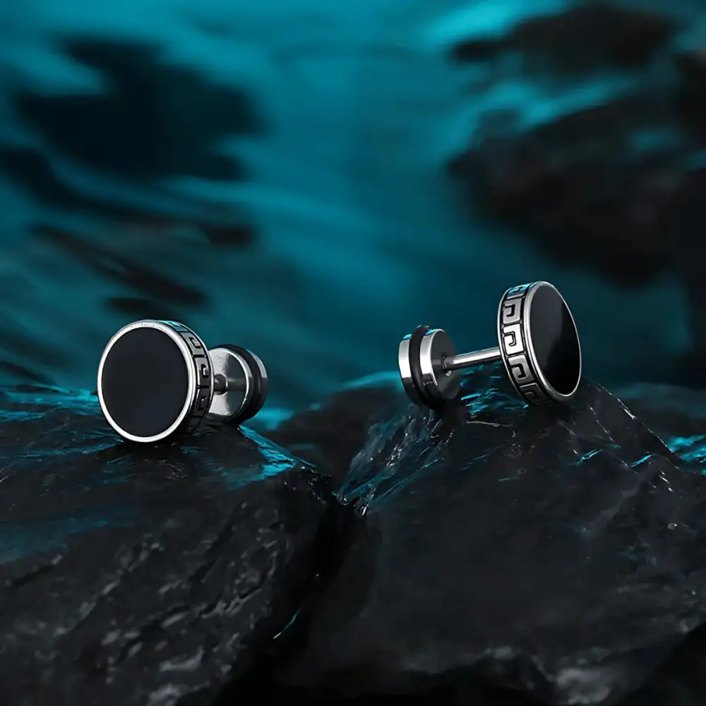 Men's Stud Earrings Stainless Steel