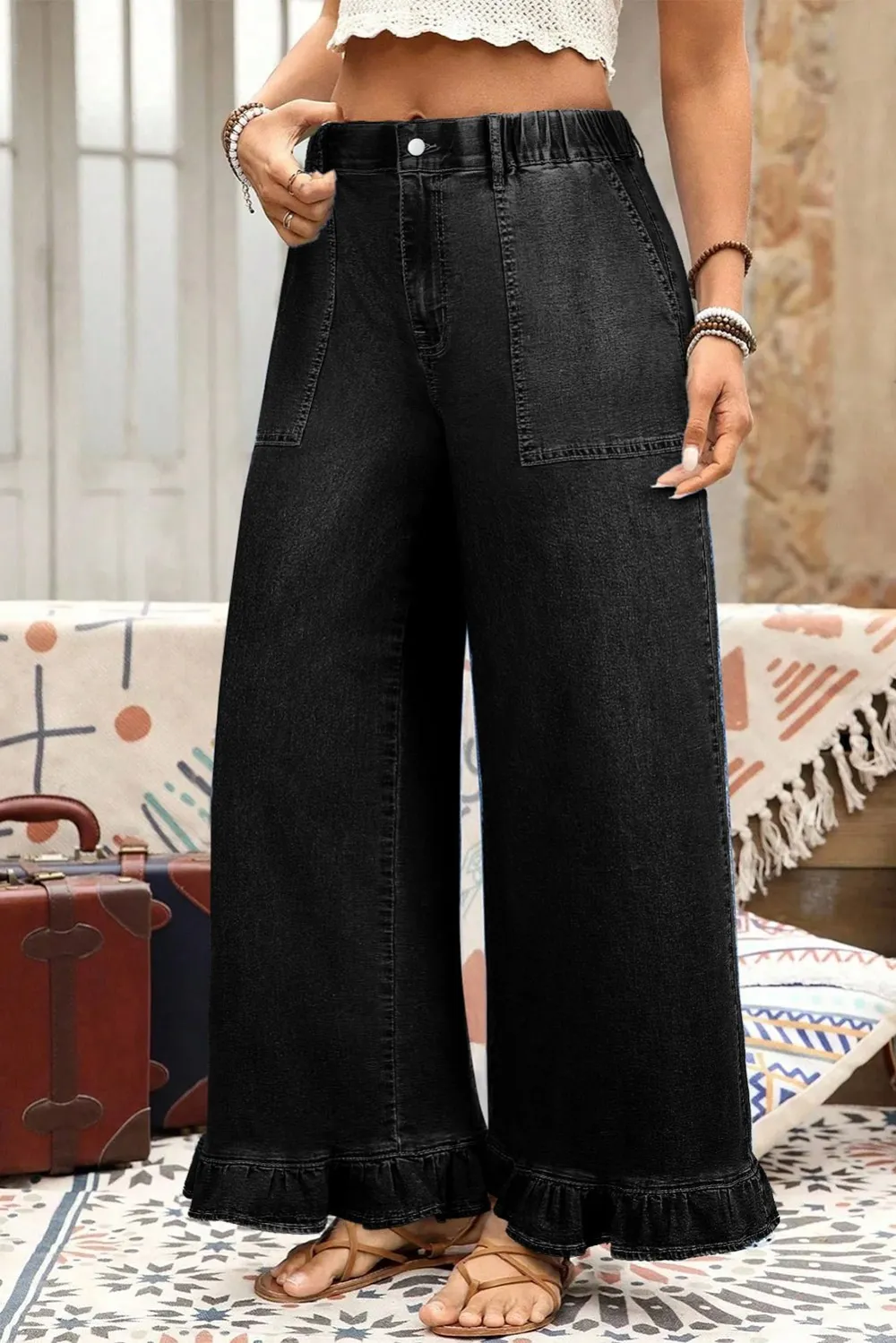 Tailored Denim Pants