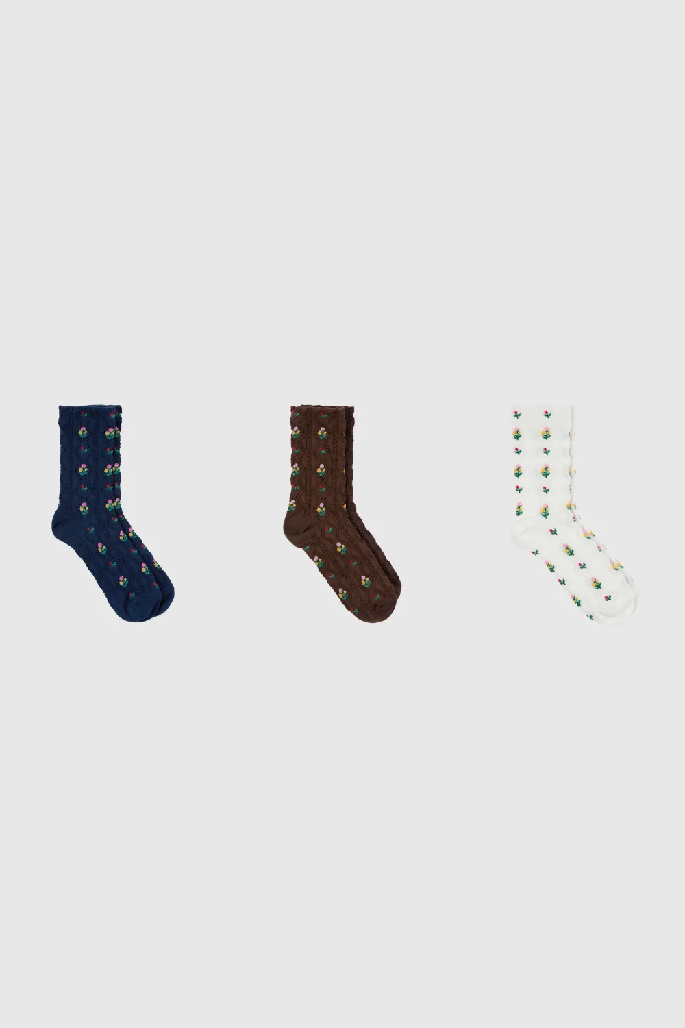 Floral Garden Socks - Three Pack