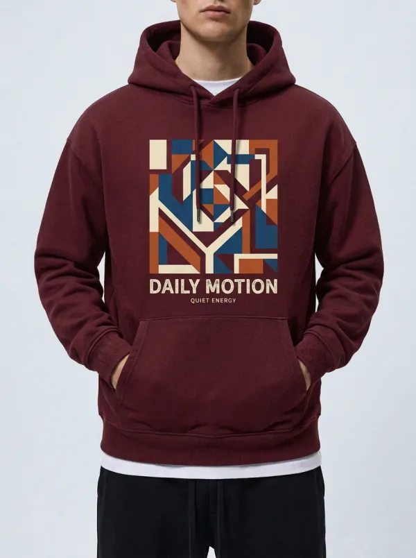 Unisex Daily Motion Graphic Statement Hoodie