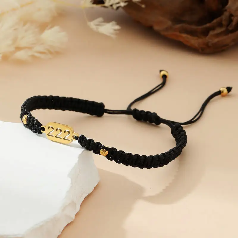 Angel Numbers Braided String Connection Bracelet