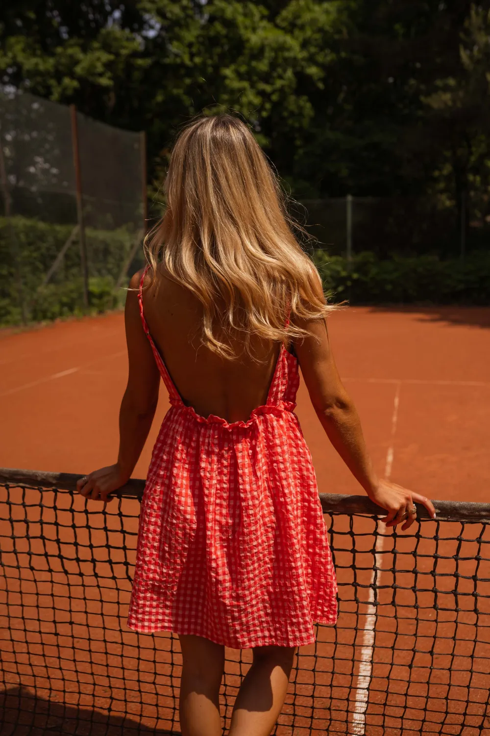V Neck Strappy Mini Dress