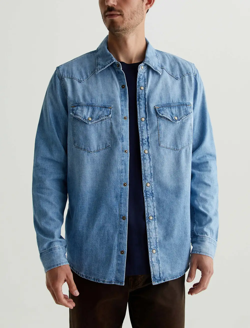 Men's Patch Pocket Western Shirt