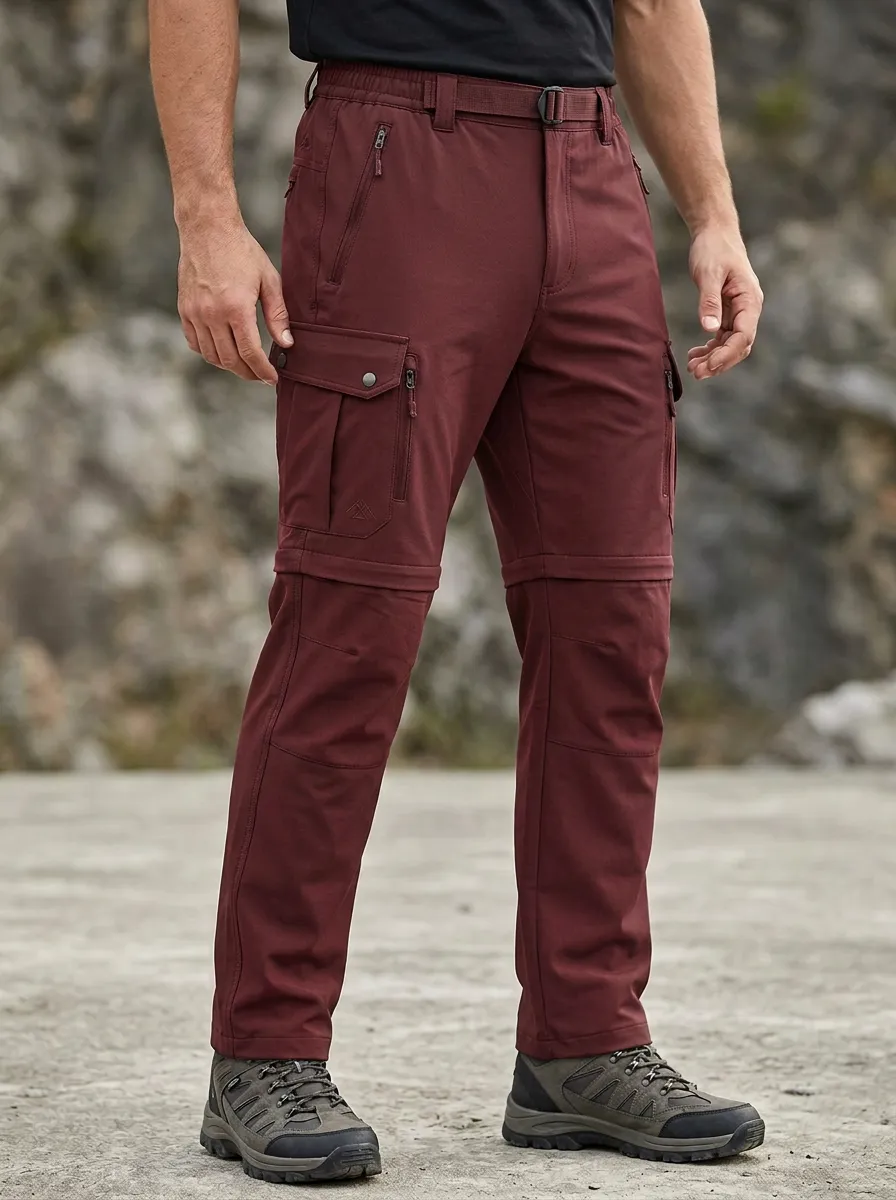 Men's Ridge Outdoor Waterproof Zip-Off Tactical Cargo Pants
