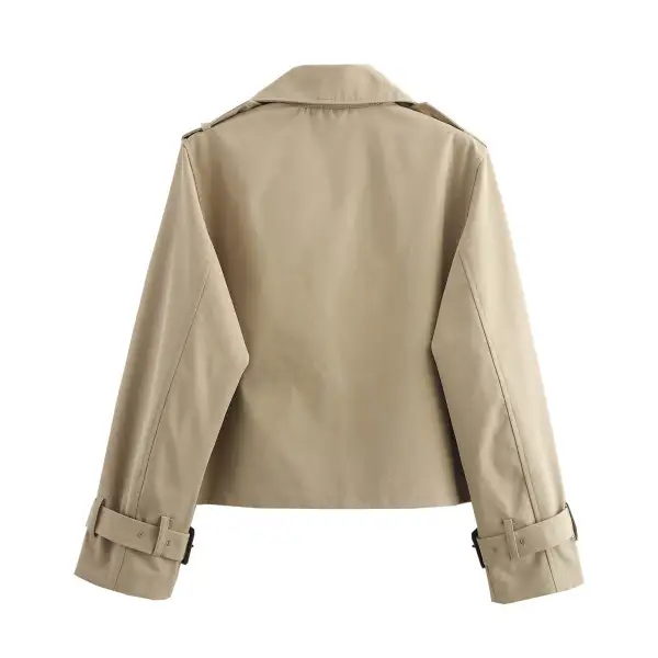 Polished Clean Line Trench Coat