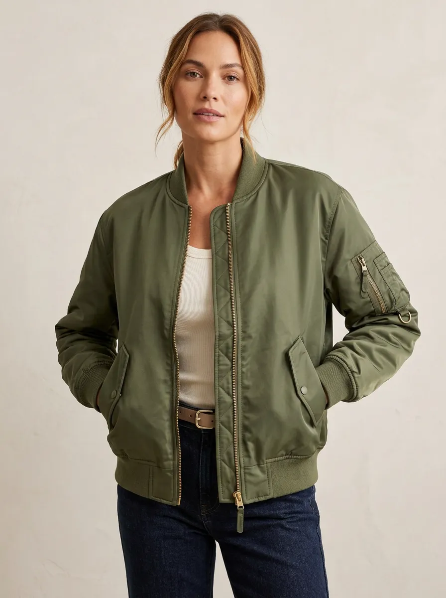 Modern Quilted Utility Women's Casual Jacket