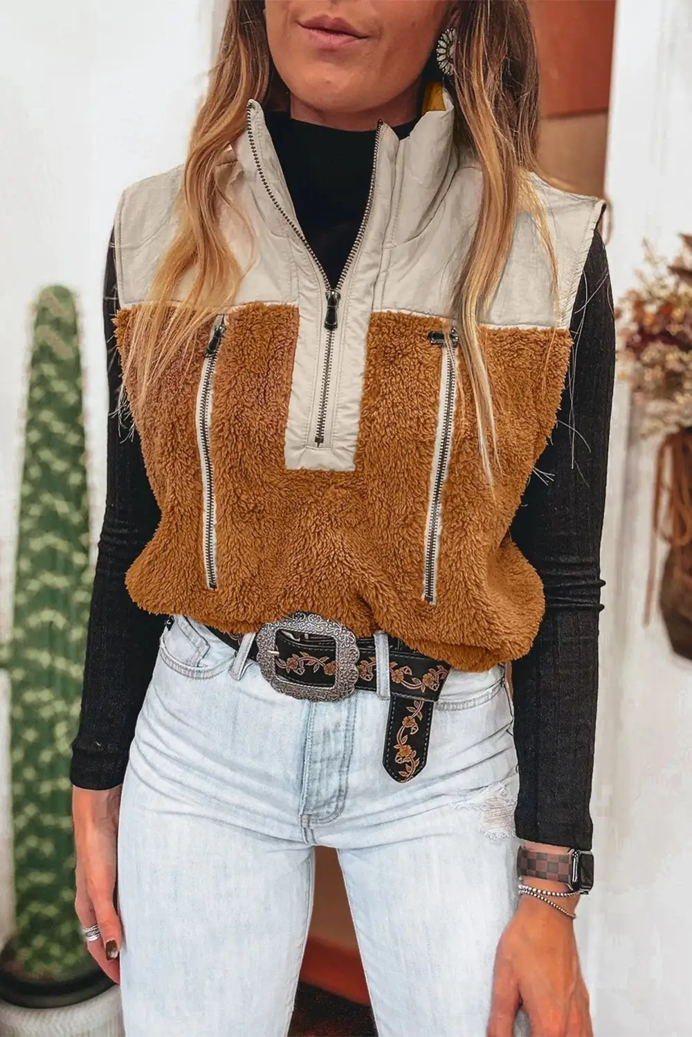 New Stand Collar Sleeveless