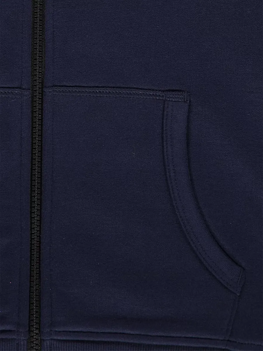 Navy Zip Up Hoodie
