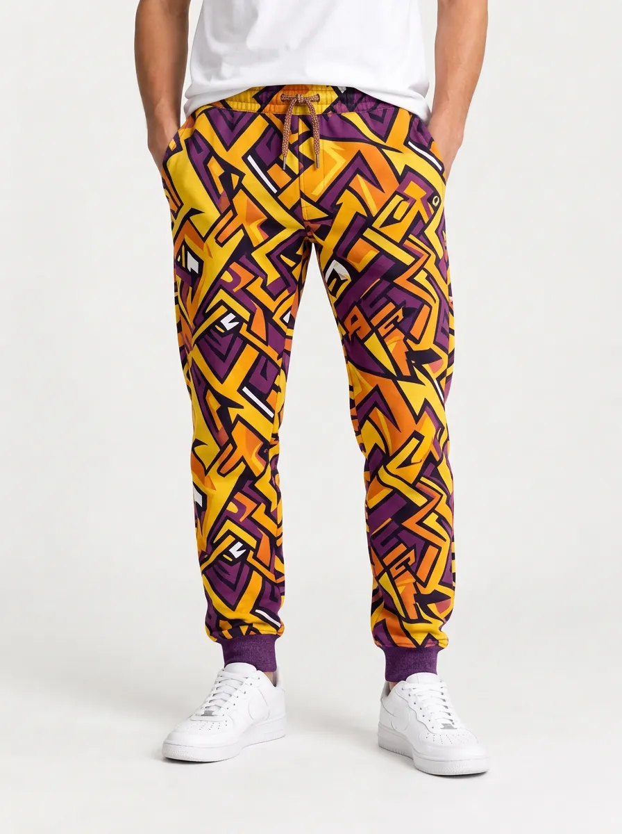 Men's Graffiti Streetwear Joggers