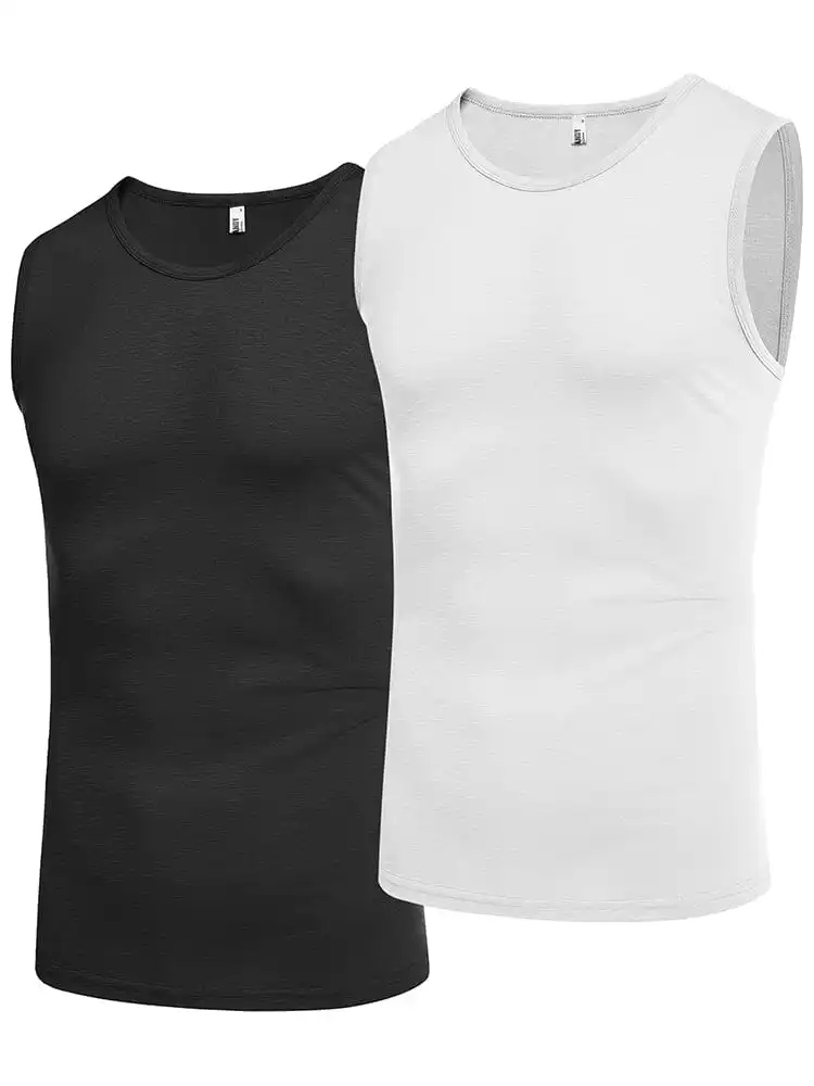 Soft Rib Muscle Cut Tank Top
