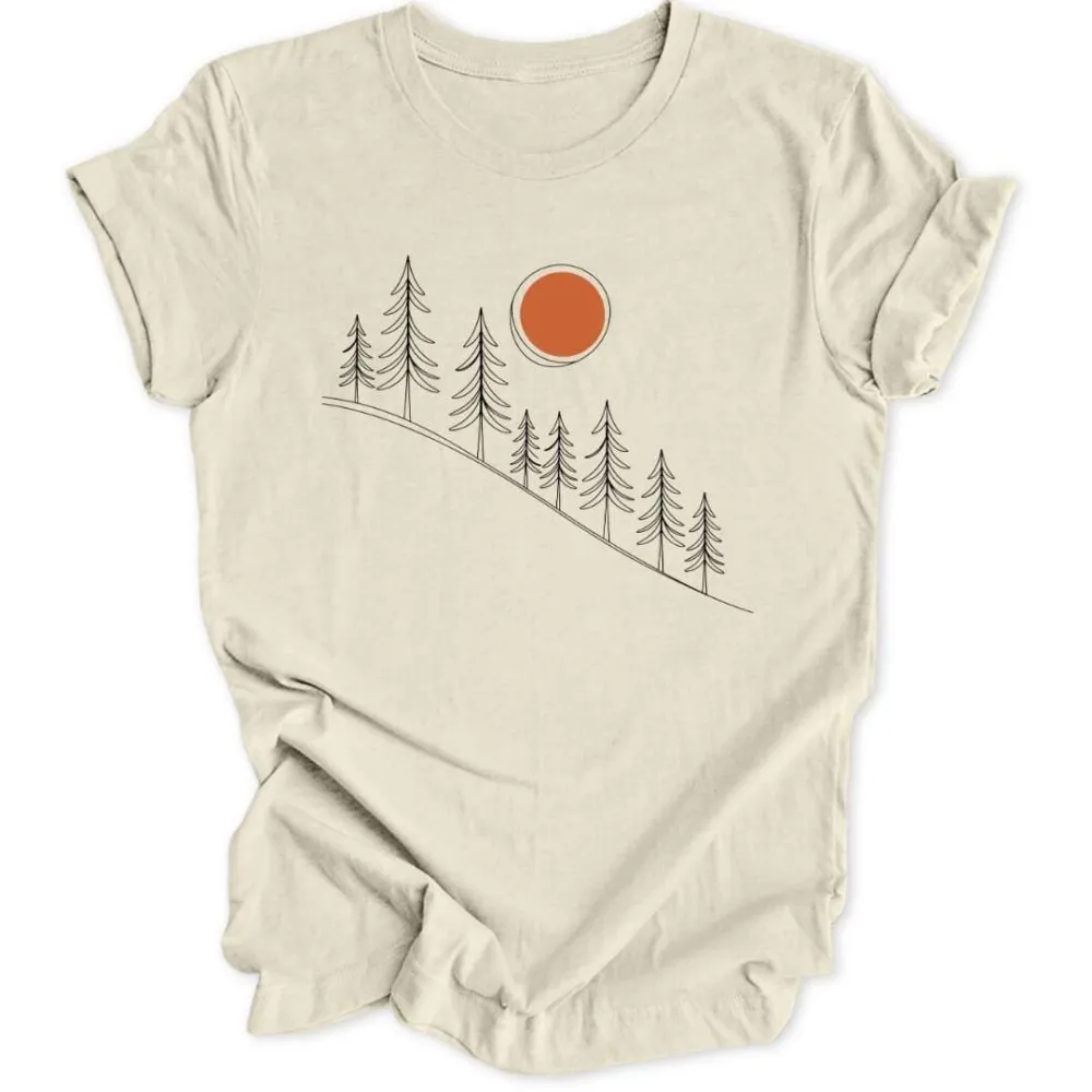 Lineart Sunrise Unisex T-Shirt