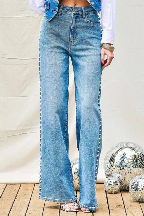 High Rise Wide Leg Jeans