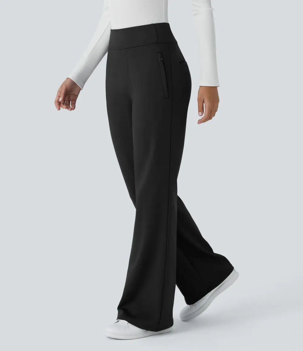  DayStretch Mid Rise Side Zipper Pocket Work Flare Pants