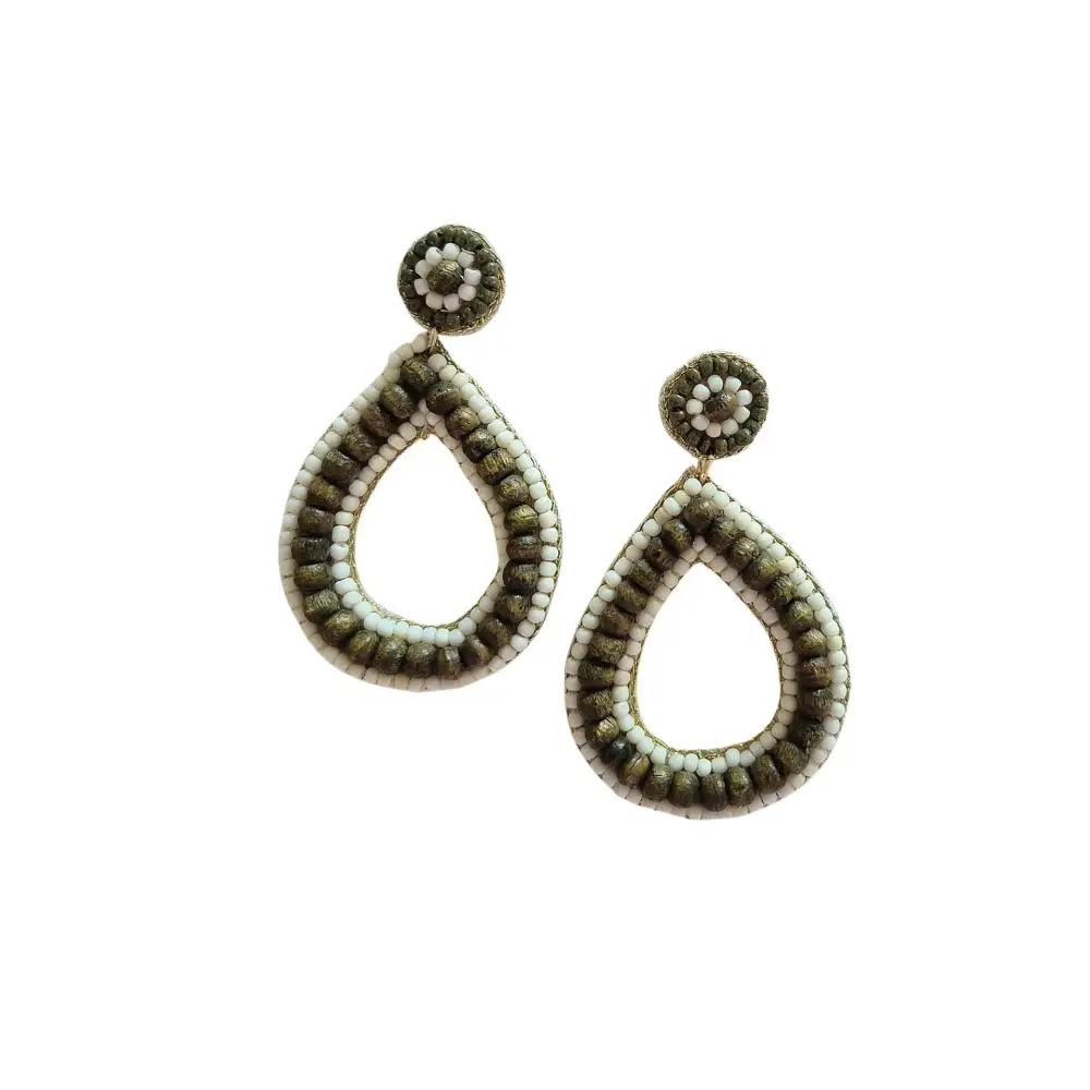 Beaded Teardrop Earrings