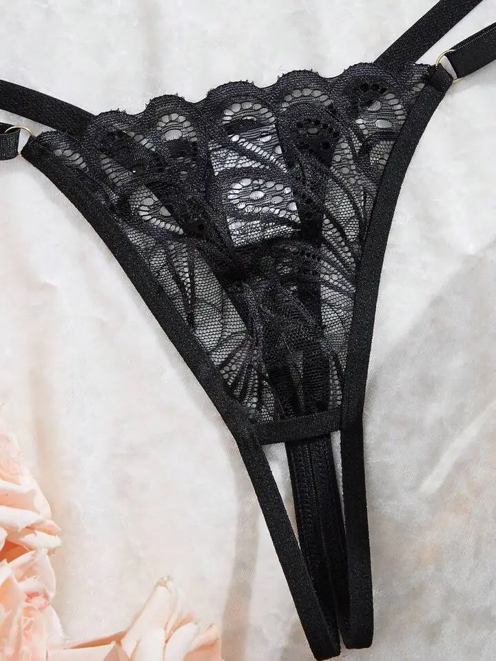 Refined Lace Sheer Bra And Panty Set