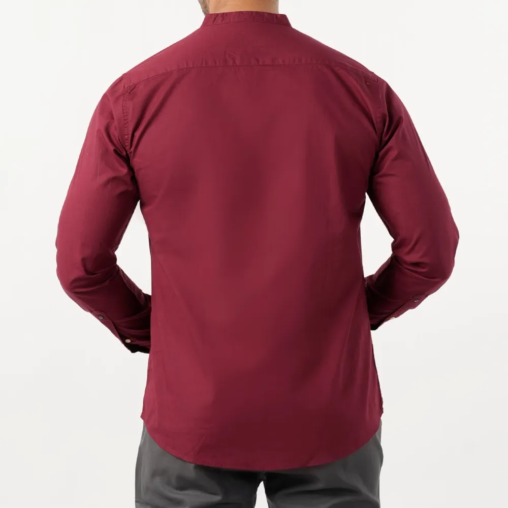 Men's Casual Chambray Plain Shirt