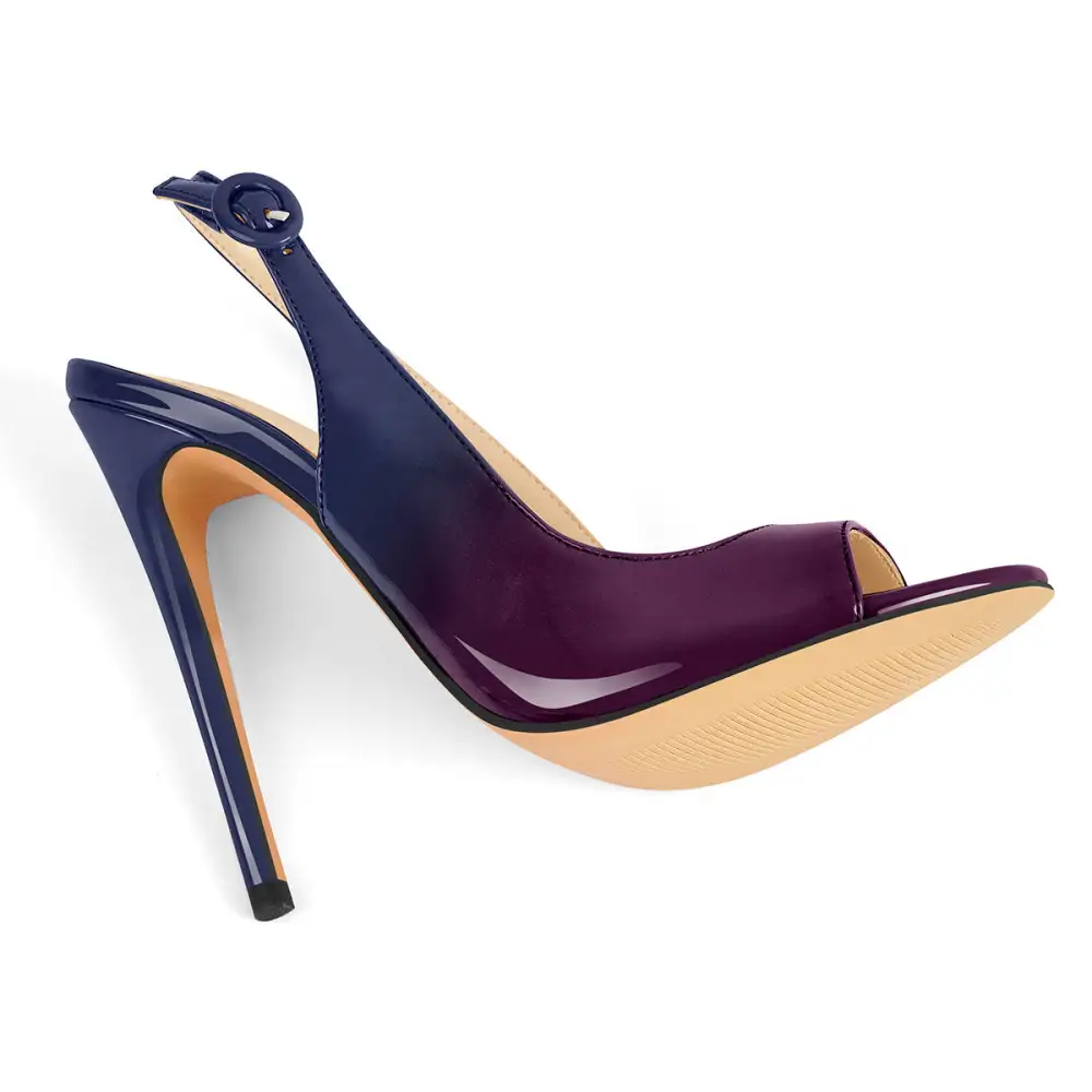 Open Toe Thin High Heel Slingback Sandals
