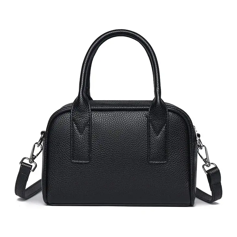 Classic Genuine Leather Baguette Bag Elegant Minimalist