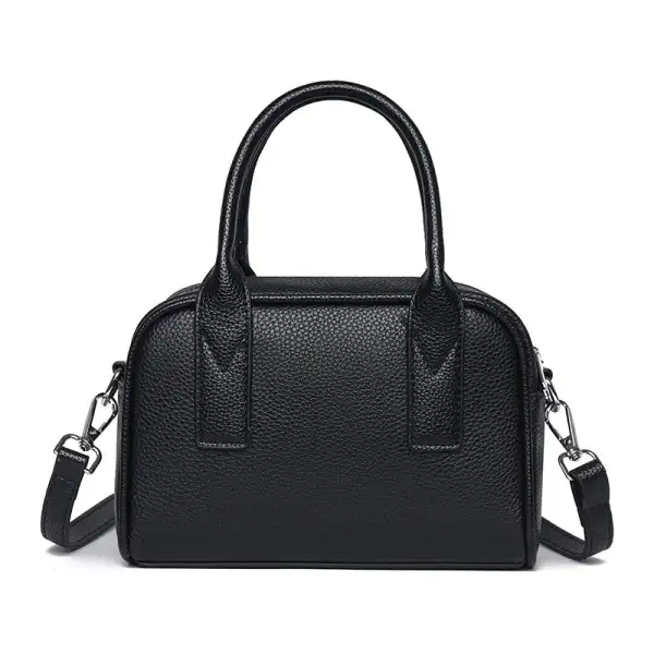 Classic Genuine Leather Baguette Bag Elegant Minimalist
