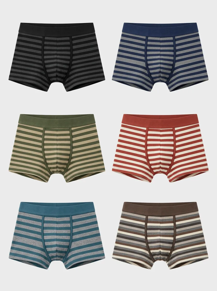 Men's Hudson Stripe Boxer Briefs 6-Pack