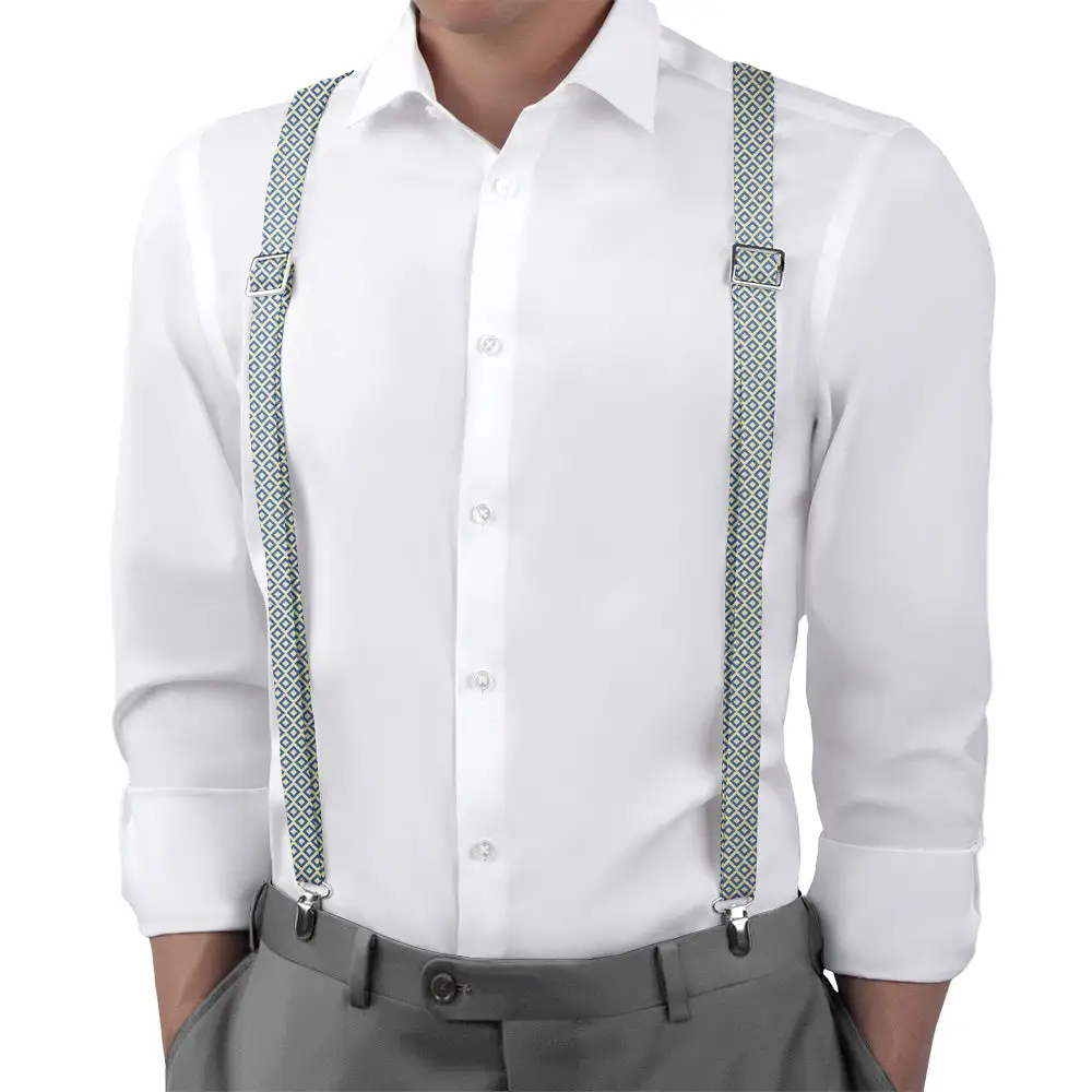 Clancy Geometric Pattern Suspenders
