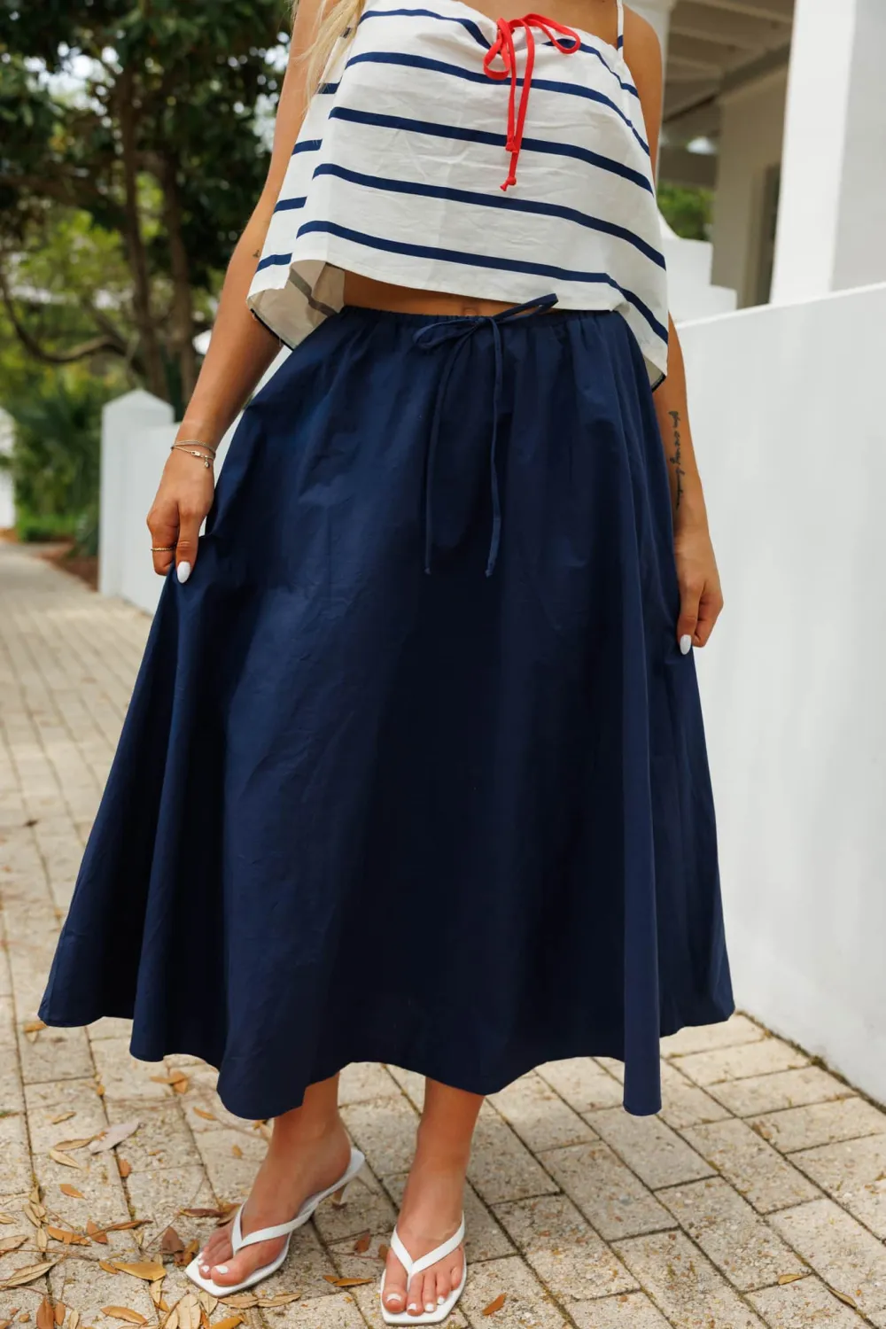 Striped Maxi Skirt