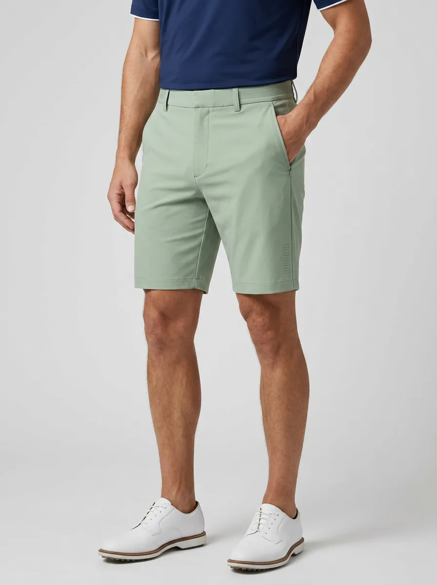 Classic Men's Golf Sport Solid Printed Shorts
