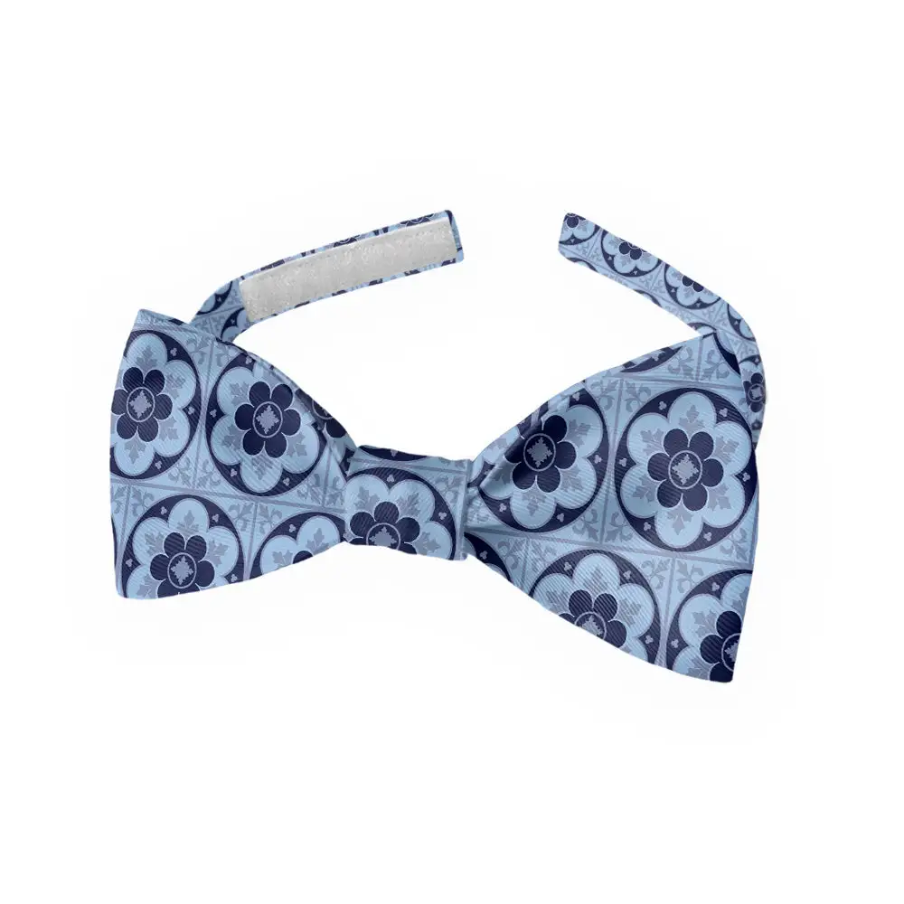 Iron Blossom Pattern Bow Tie