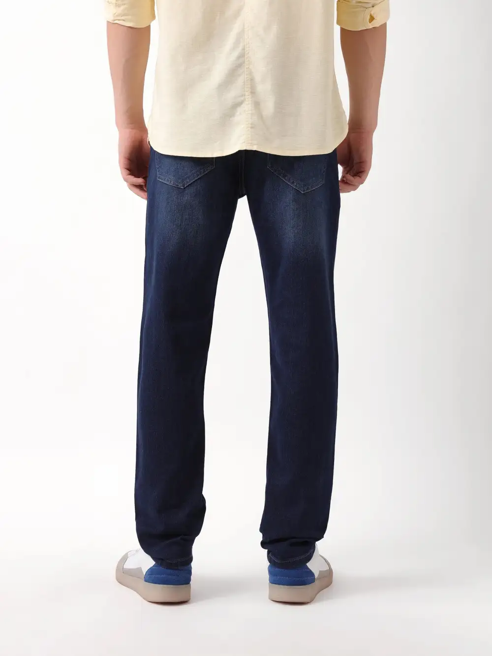 Streamlined Stretch Pocket Cotton Jeans