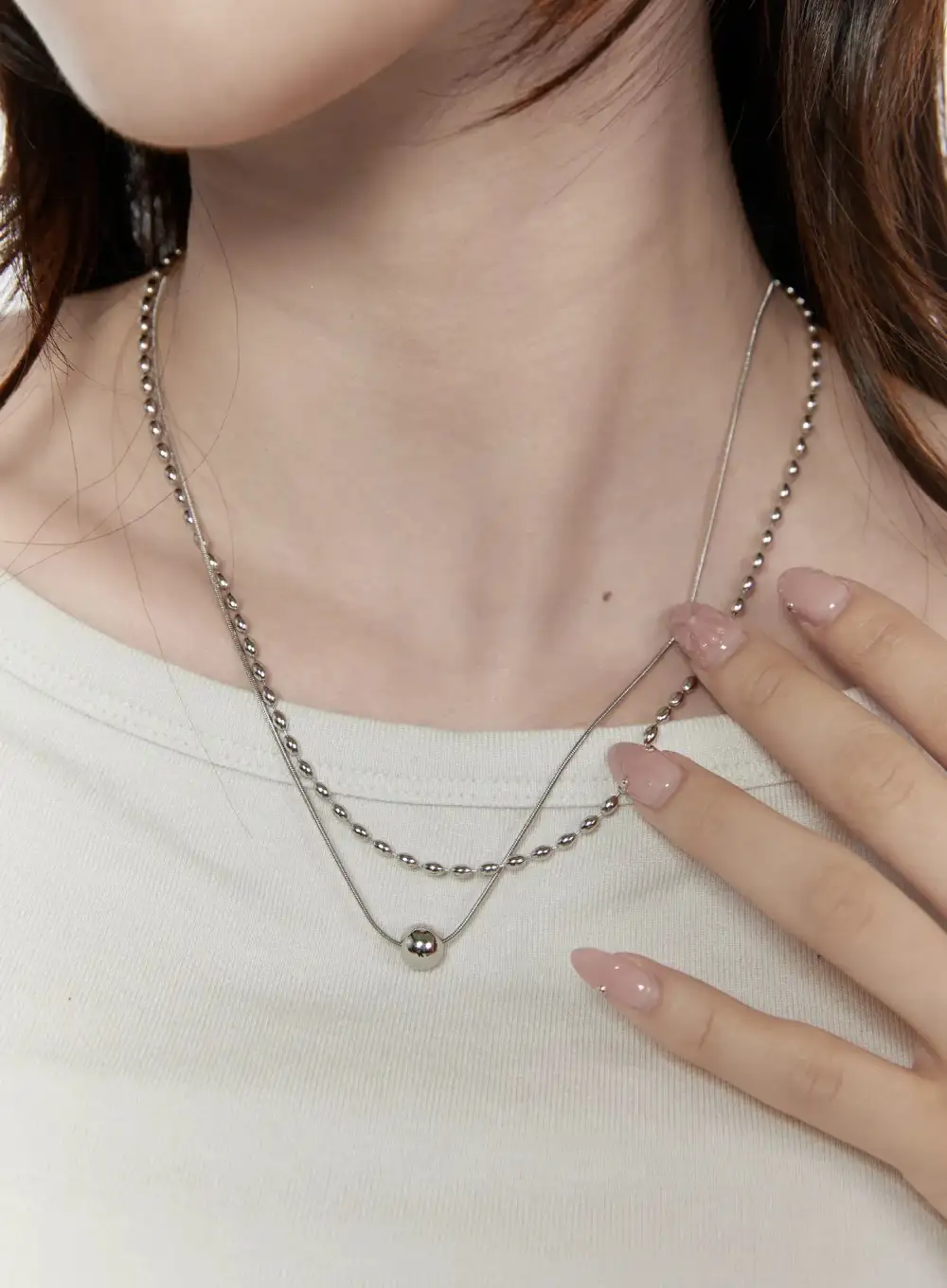 Chain Oval Necklace