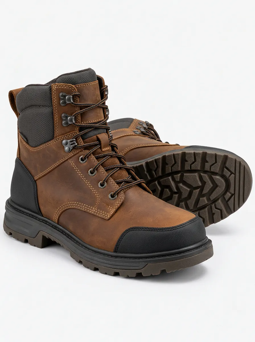 Men's Waterproof Leather Jobsite Boots