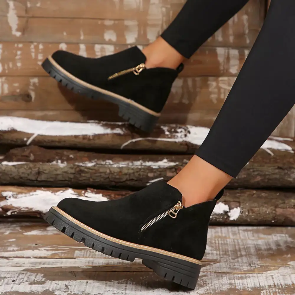 Side-Zip Ankle Boots