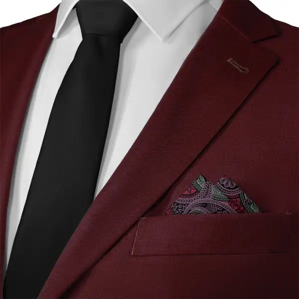 Distinctive Crisp Paisley Pocket Square