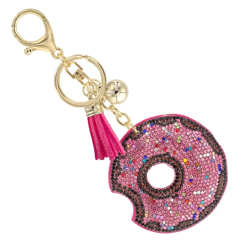 Modern Donut Charm Keychain