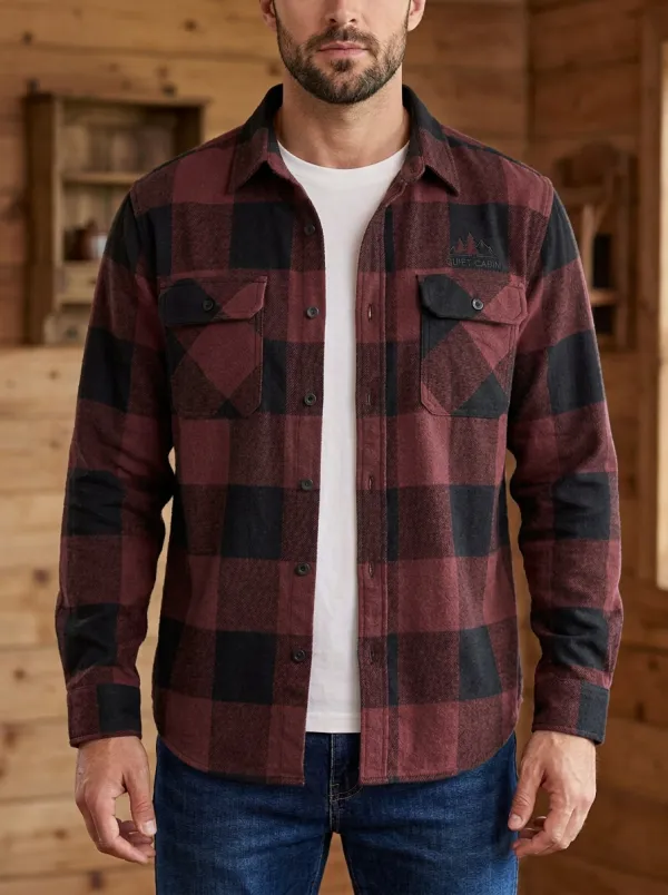 Mountain Plaid Button Front Shirt