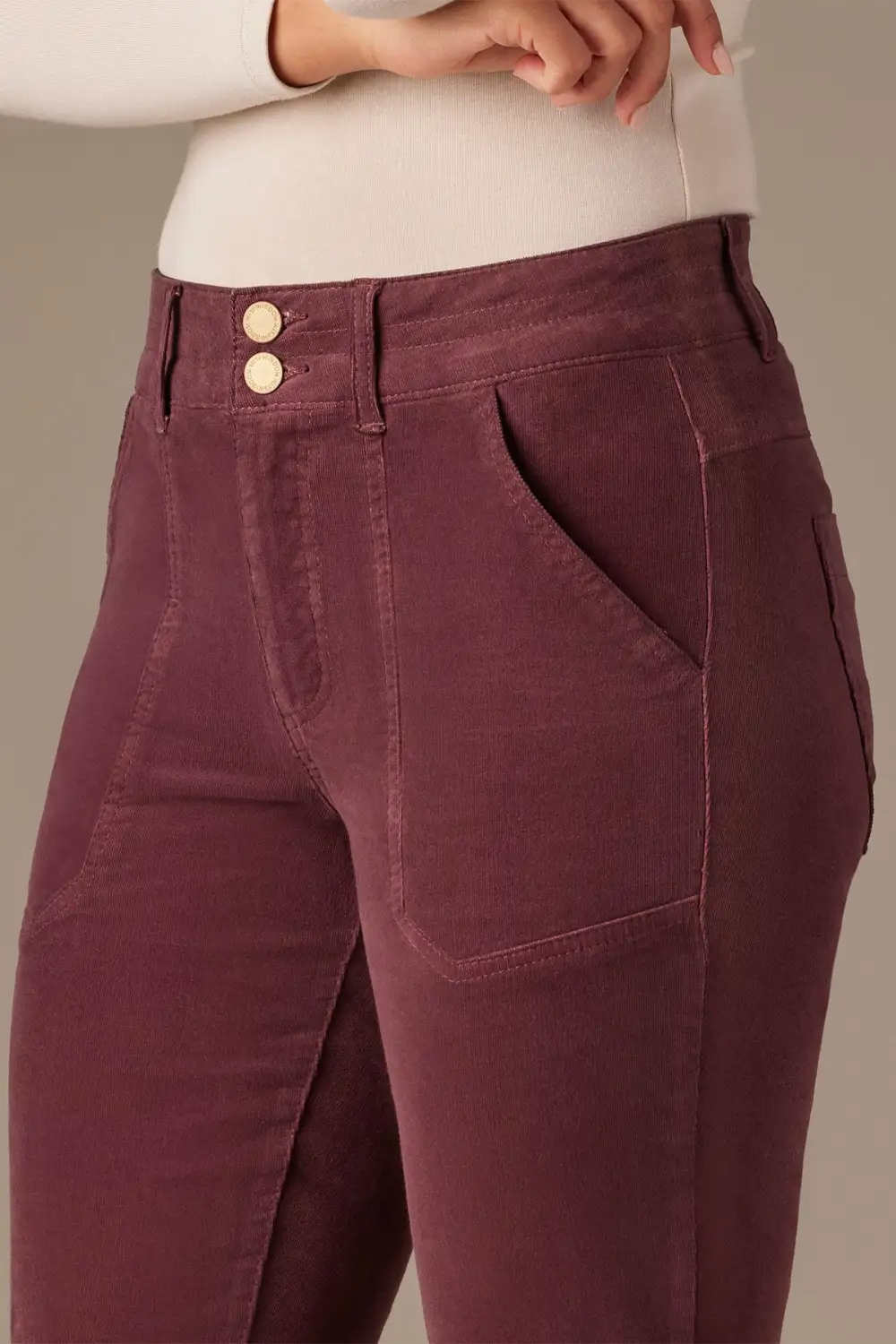 High Rise Utility Bootcut Pants