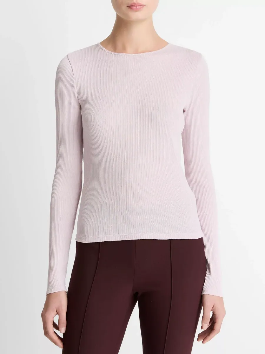 Casual Plain Long Sleeve Tee