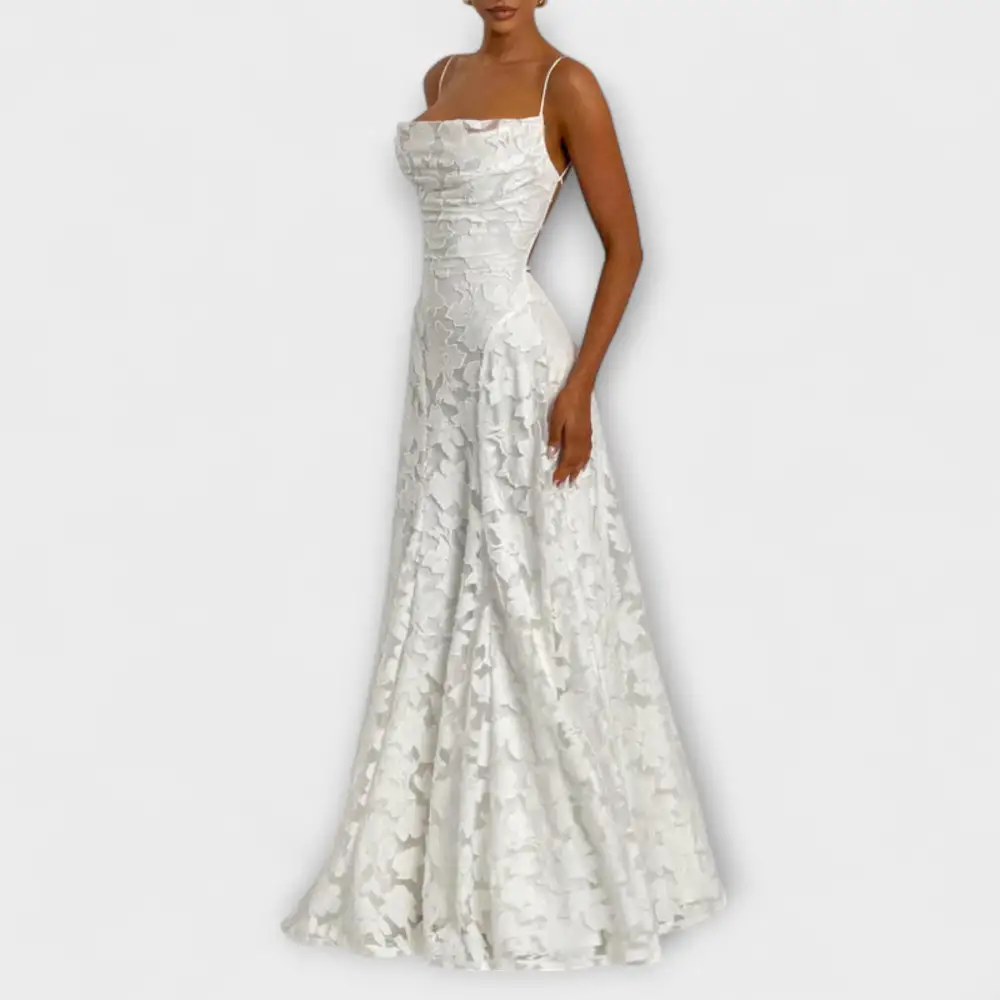 Elegant Jacquard Maxi