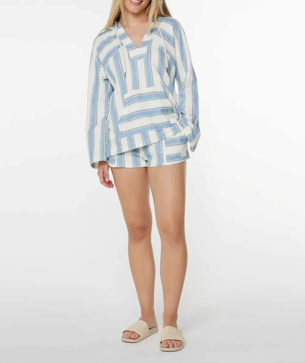 Striped Print Hooded Sweatshirt
