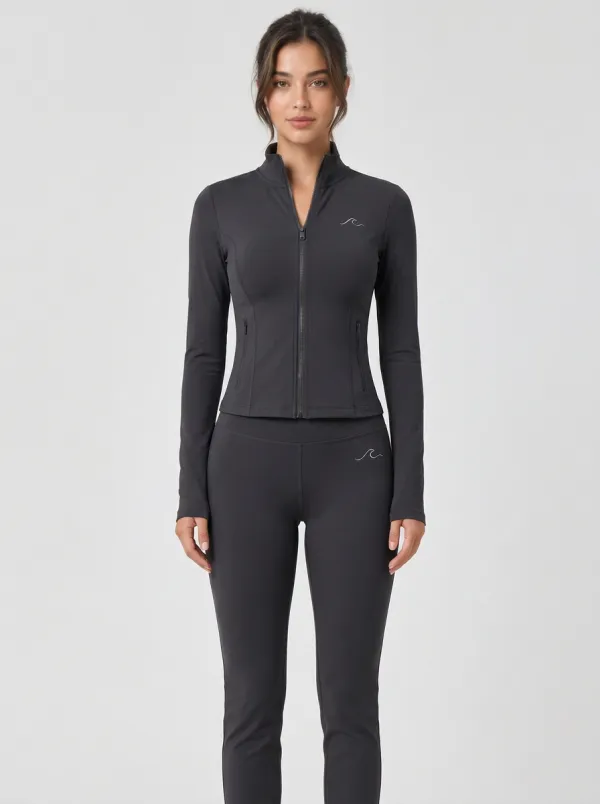 Women's Yoga Fitness Wave Graphic Tracksuit